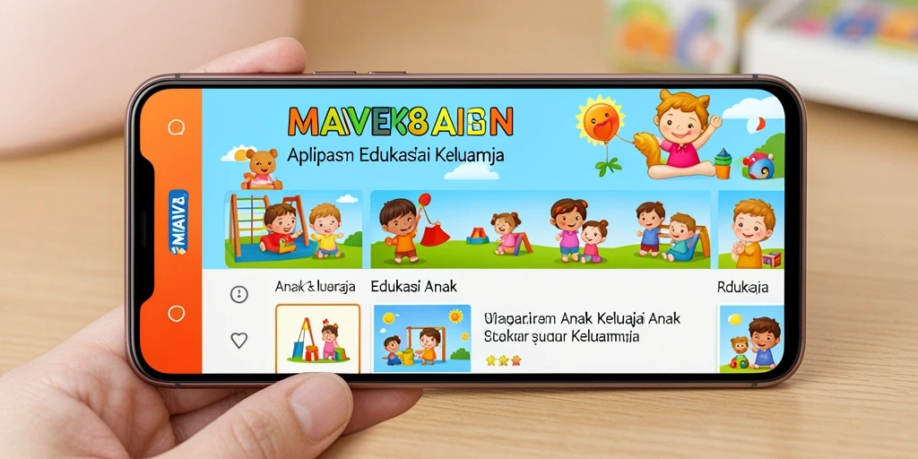 Tampilan antarmuka menarik AMAVI88 untuk Edukasi Anak.