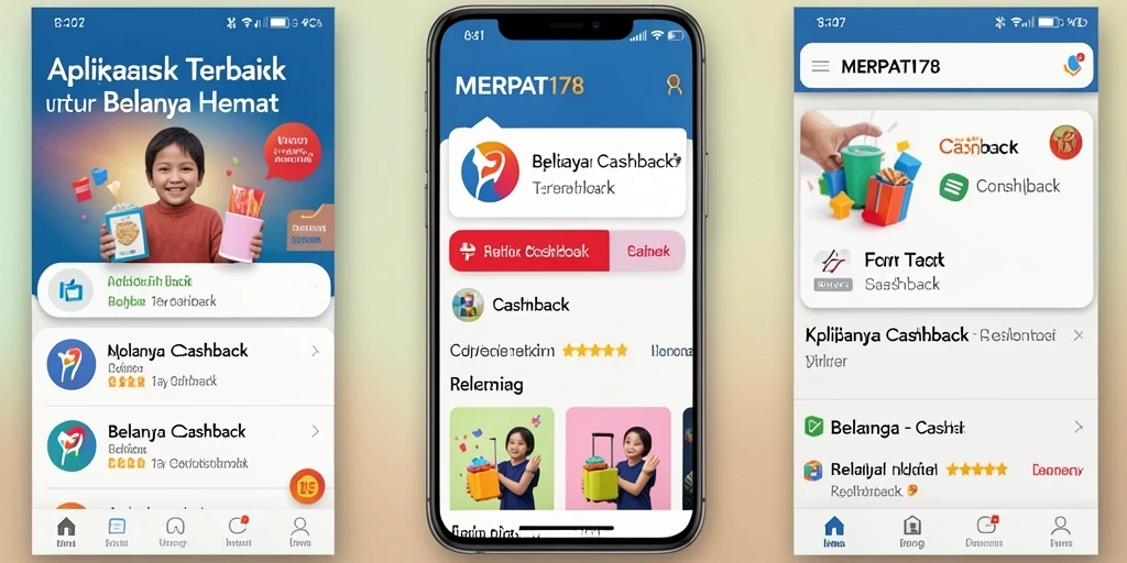 Antarmuka MERPATI178 menampilkan penawaran cashback menarik.