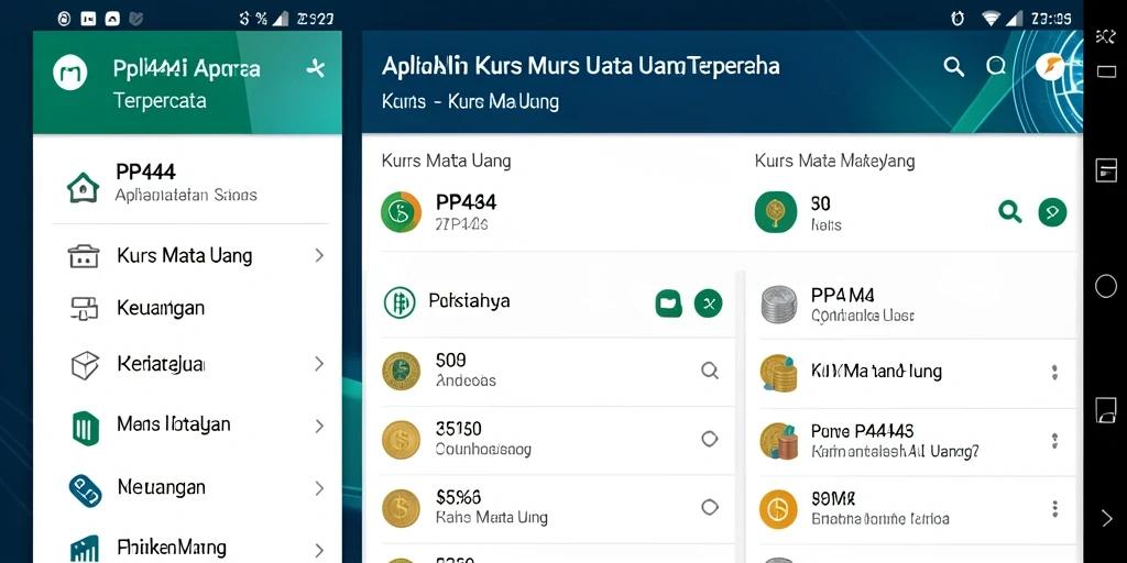 Tampilan antarmuka PP444 yang menarik dan informatif.