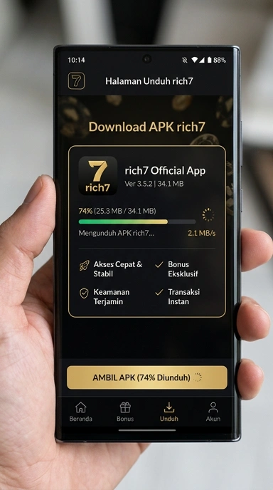 Tampilan halaman APK rich7