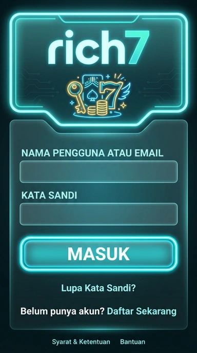 Tampilan halaman login rich7